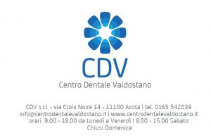 biglietto da visita centro dentale valdostano