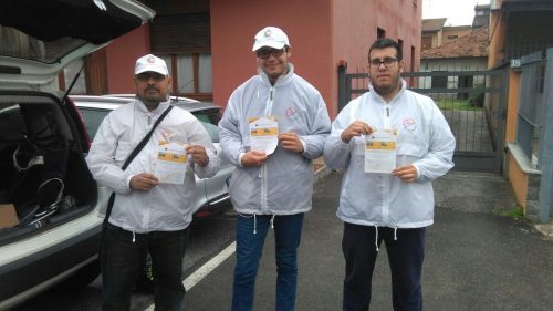 Volantinaggio a Certosa di Pavia per La Vetrina Immobiliare
