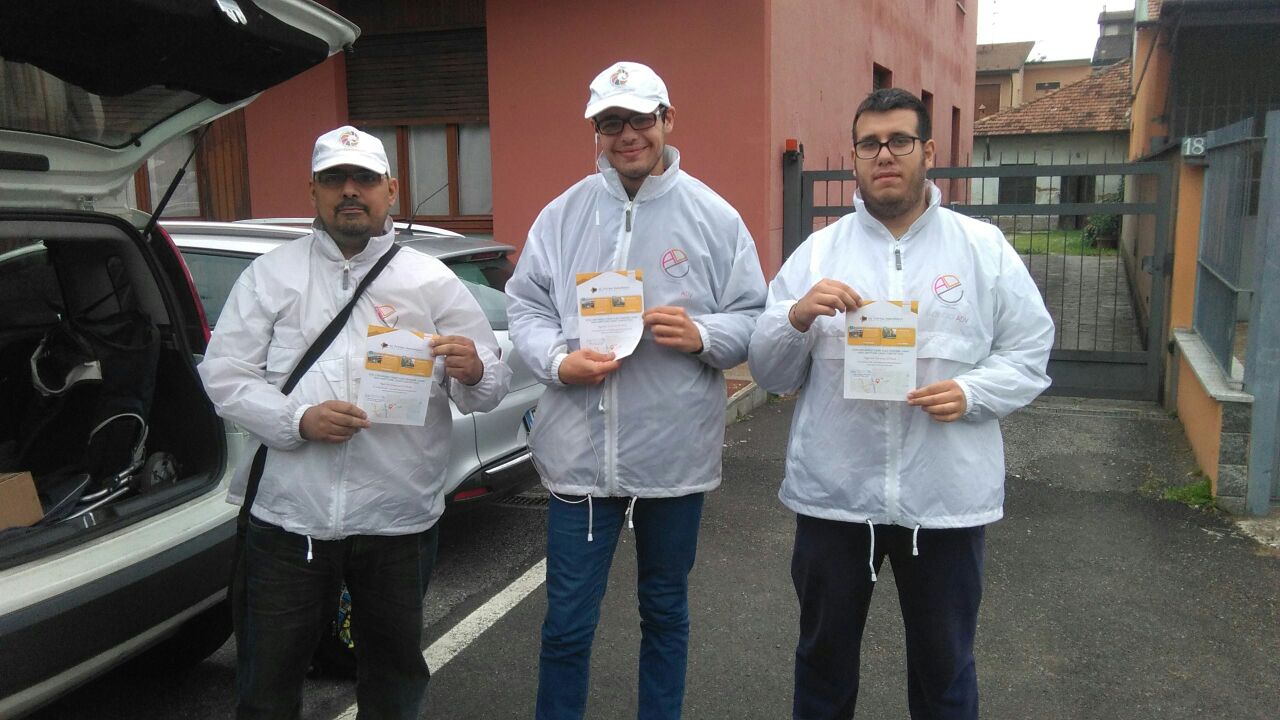Volantinaggio a Certosa di Pavia per La Vetrina Immobiliare
