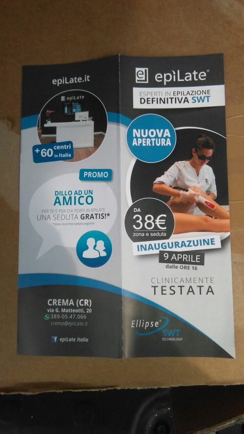Volantinaggio a Crema per Epìlate